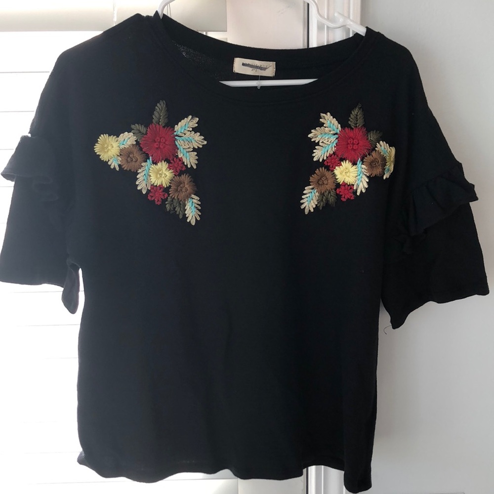 Embroidered top
